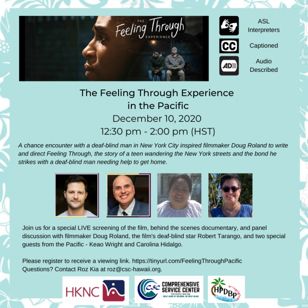 12/10 12:30 pm Feeling Through Experience int he Pacific movie viewing
