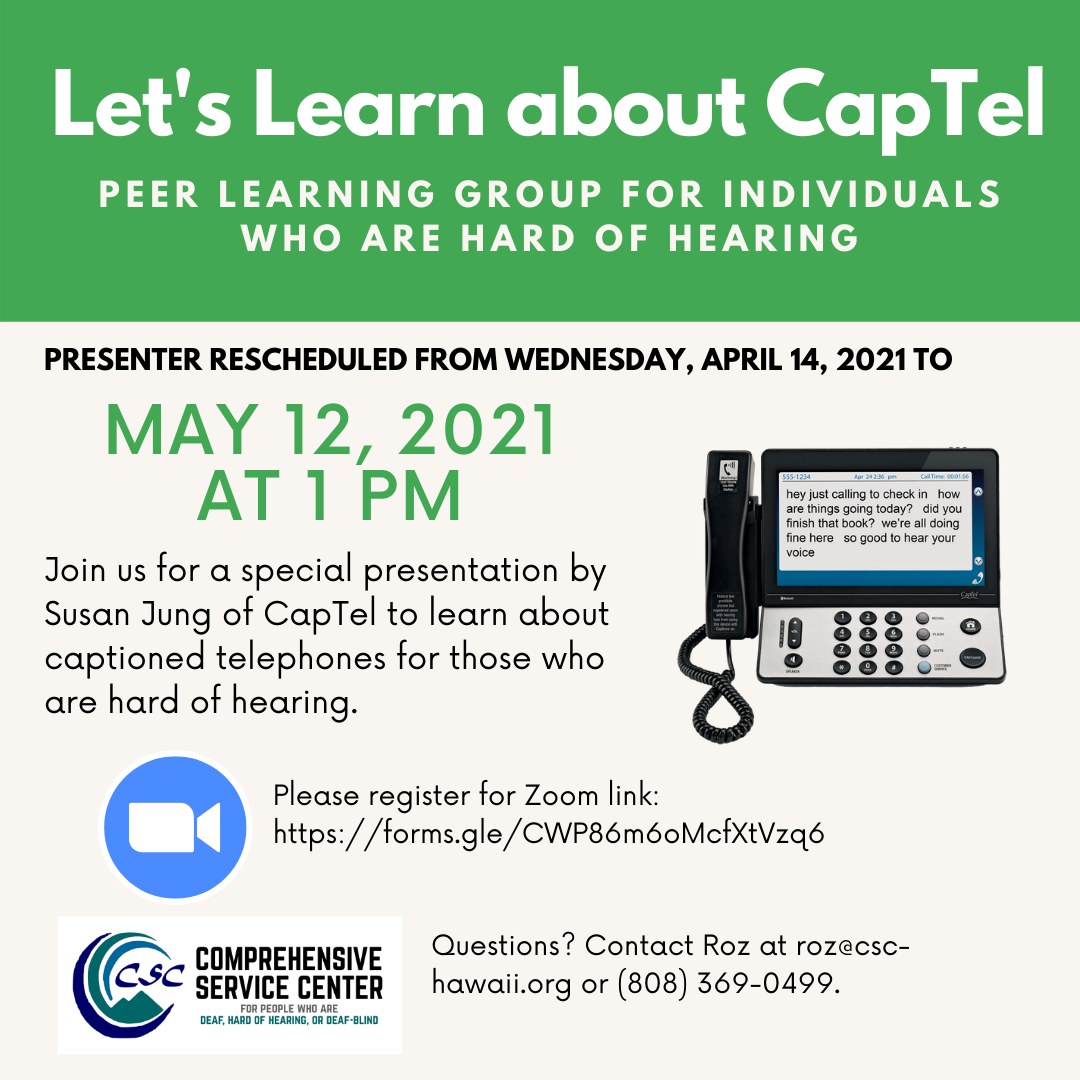 Let's Learn About Captel Flyer