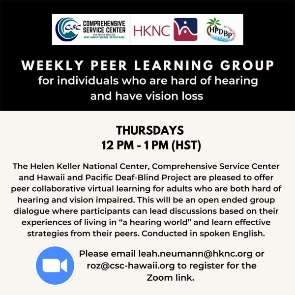 Deaf Blind Peer Group Flyer