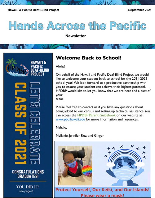 Hands Across the Pacific Newsletter: September 2021