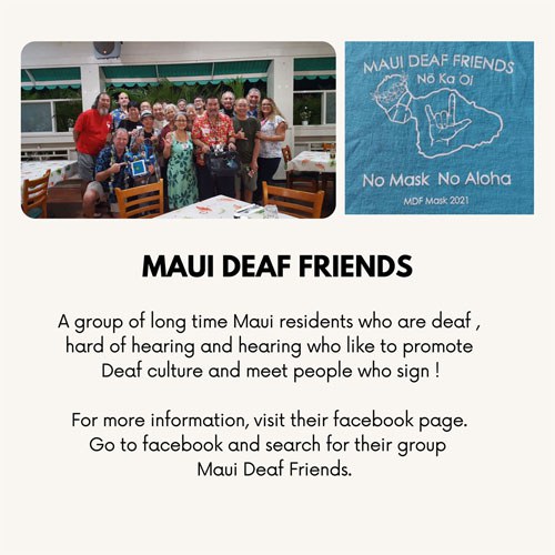 Maui Deaf Friends Flyer