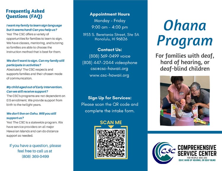 Ohana Program Brochure Cover