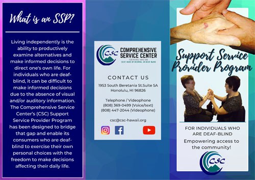 Support Service Provider Brochure