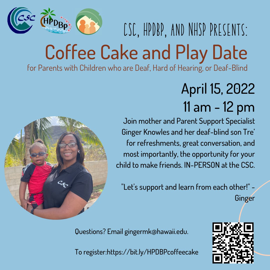 Coffee Cake and Play Date Flyer