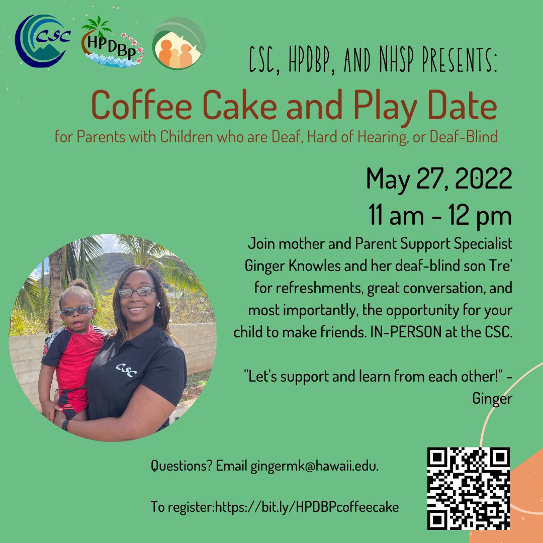 Coffee Cake and Play Date Flyer