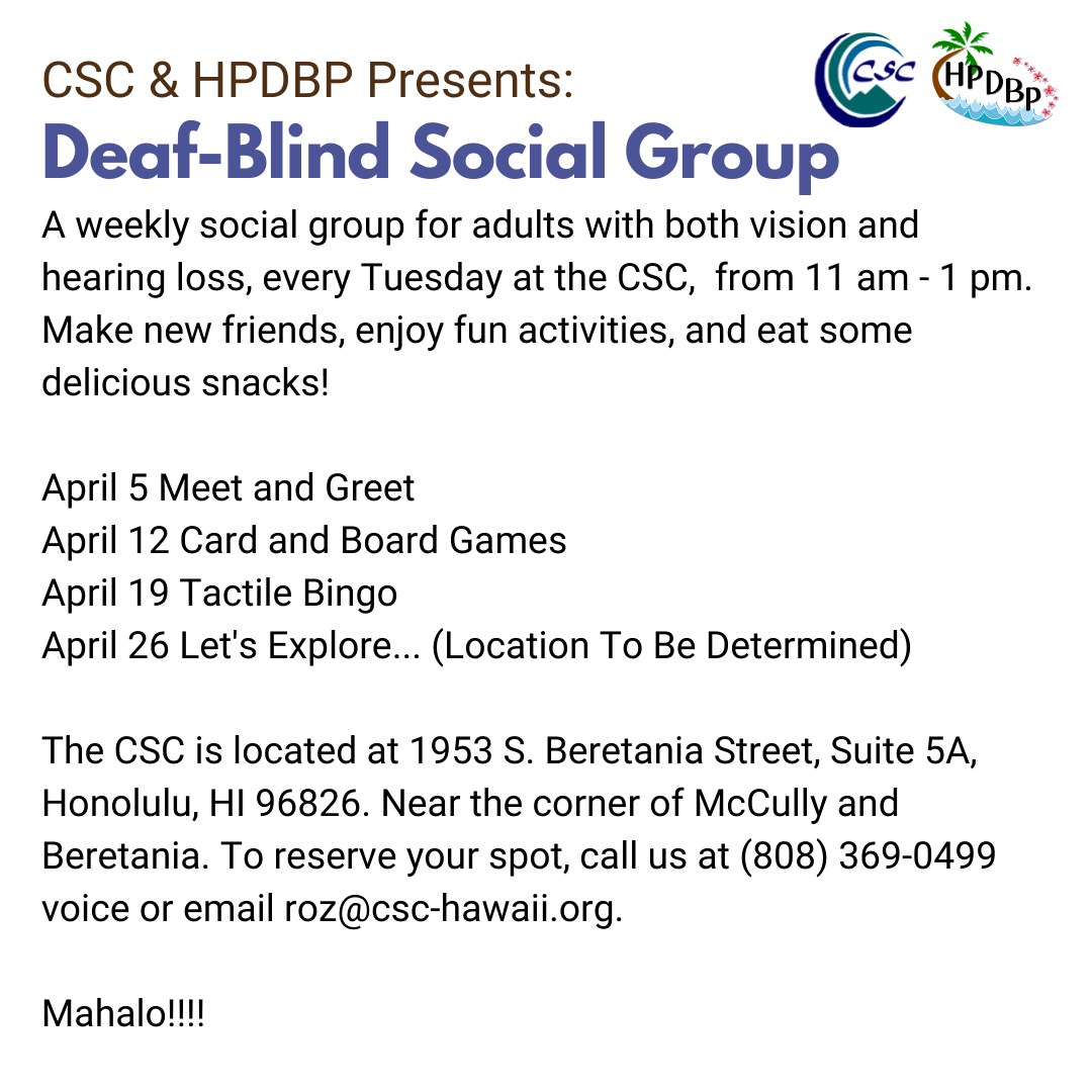 Deaf-Blind Social Group