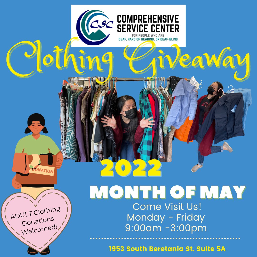 Clothing Giveaway Flyer