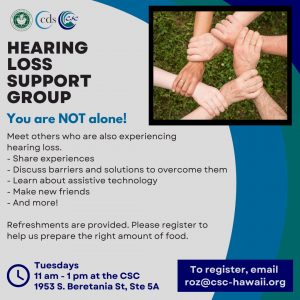 Hearing Loss Support Group Flyer