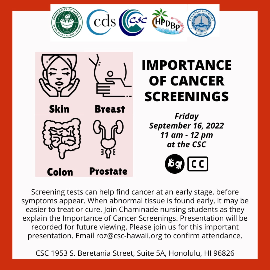 Importance of Cancer Screenings