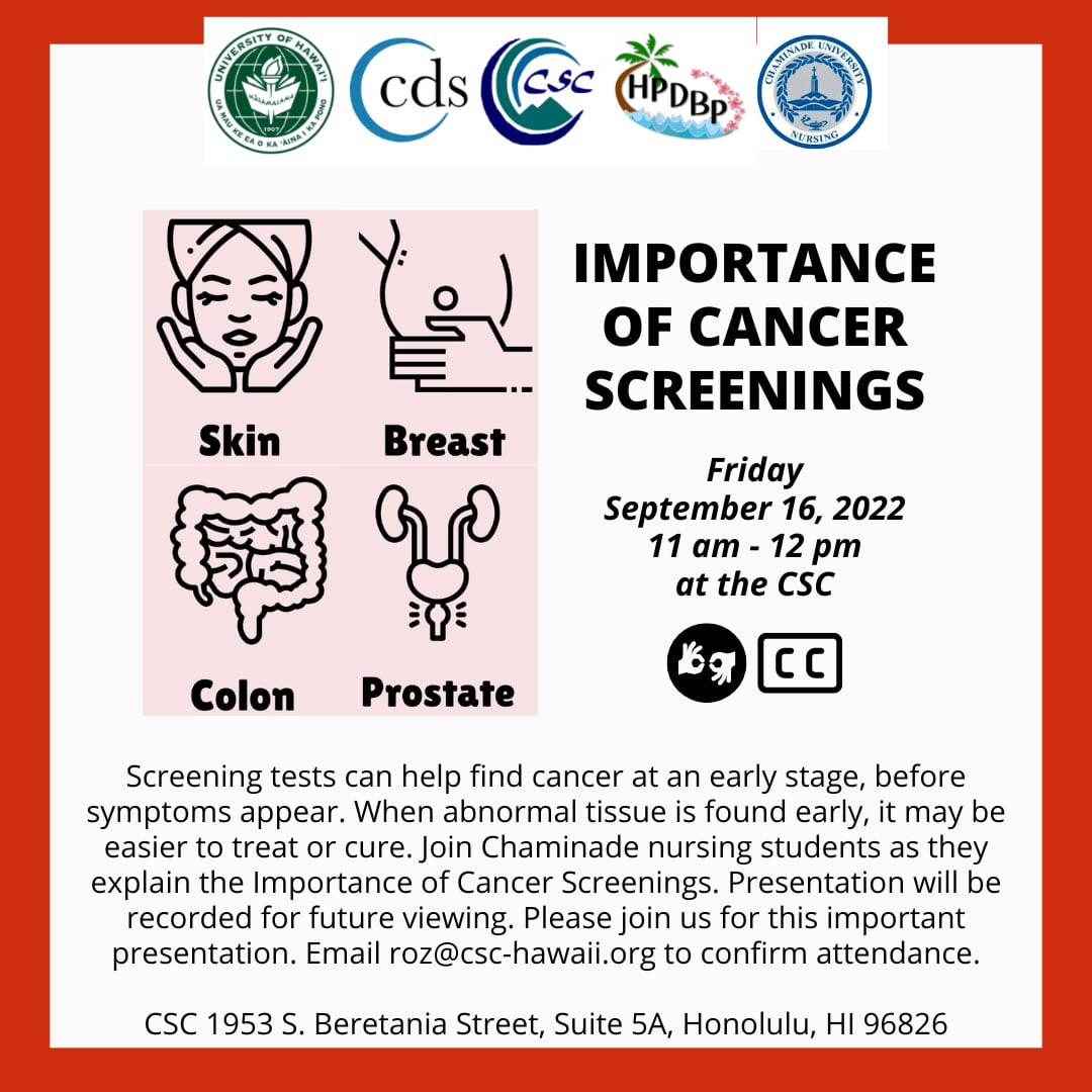 Importance of Cancer Screenings