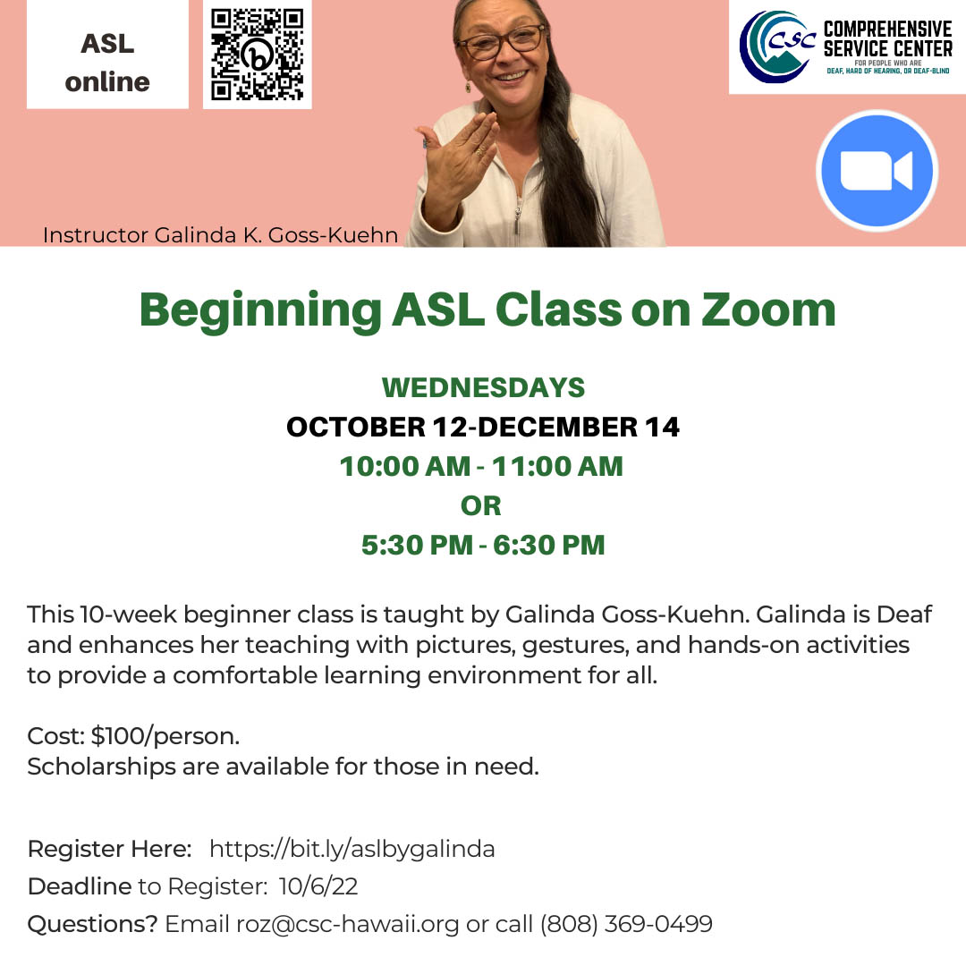 Beginning ASL Class on Zoom