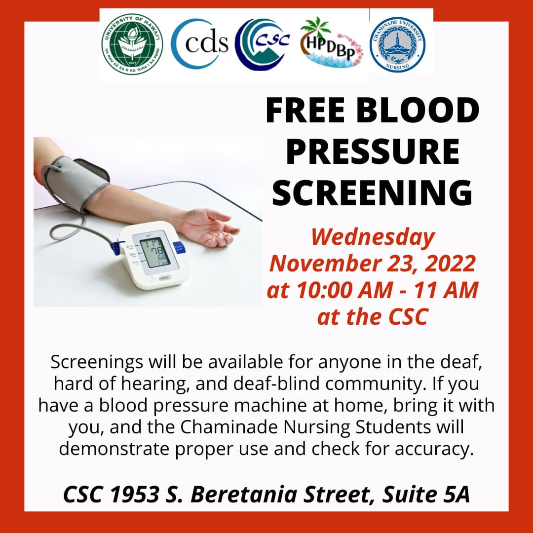 Free Blood Pressure Screening Flyer