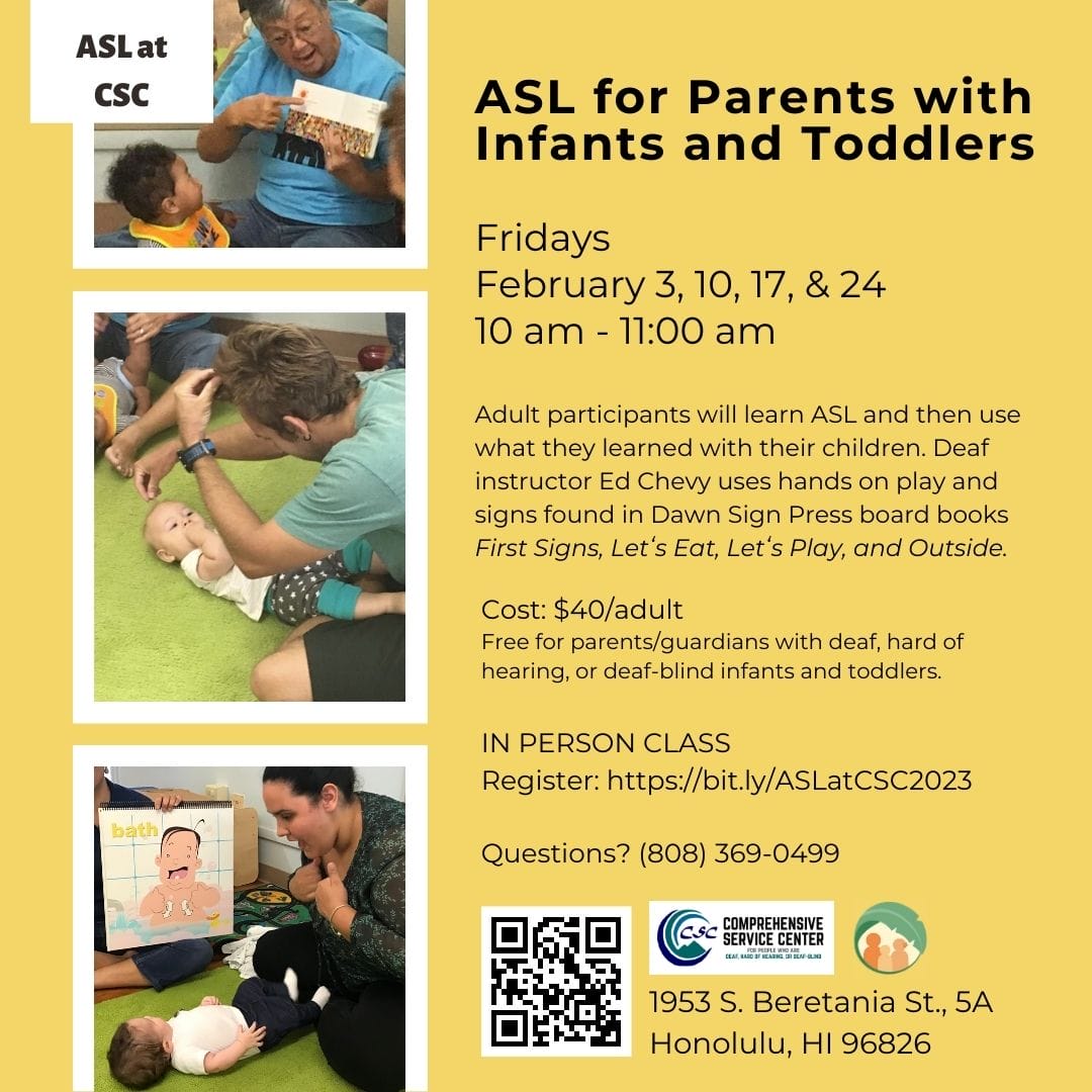 ASL for Parents with Infants and Toddlers Flyer