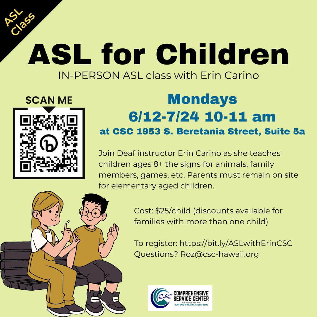 ASL for Children Flyer