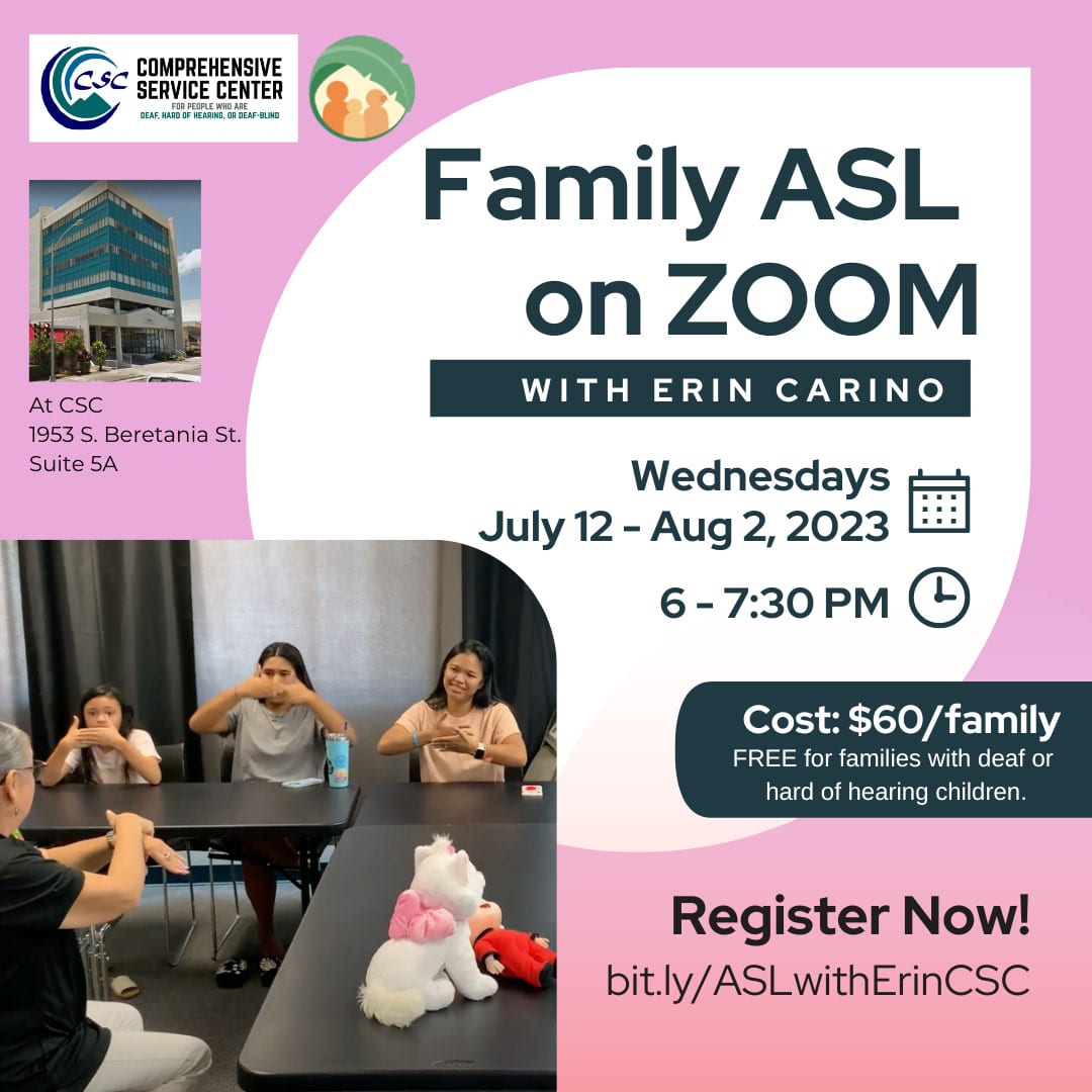 Family ASL Class Flyer
