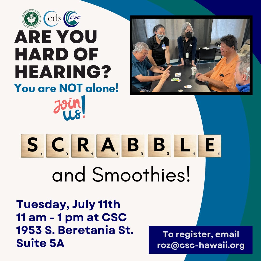 Scrabble and Smoothies Flyer