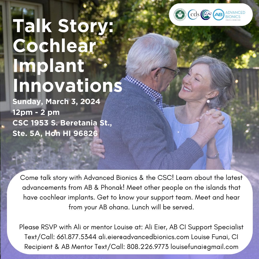 Talk Story - Cochlear Implants Flyer