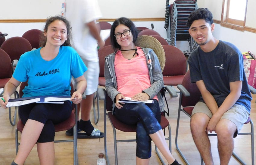 Photo: Camp Participants sitting in a classroom