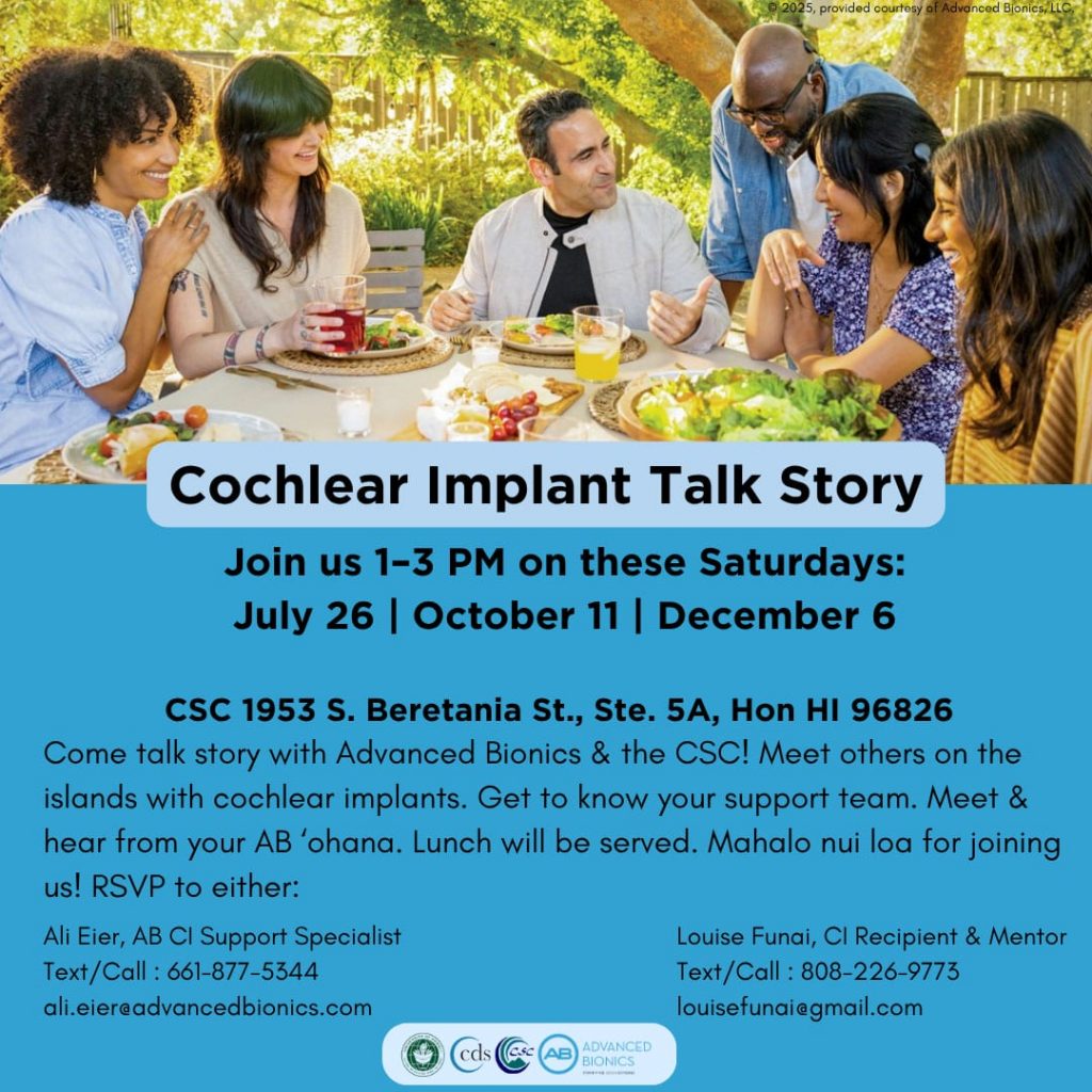 Cochlear Implant Talk Story Flyer