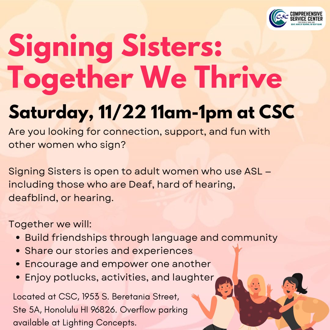 Signing Sisters Flyer